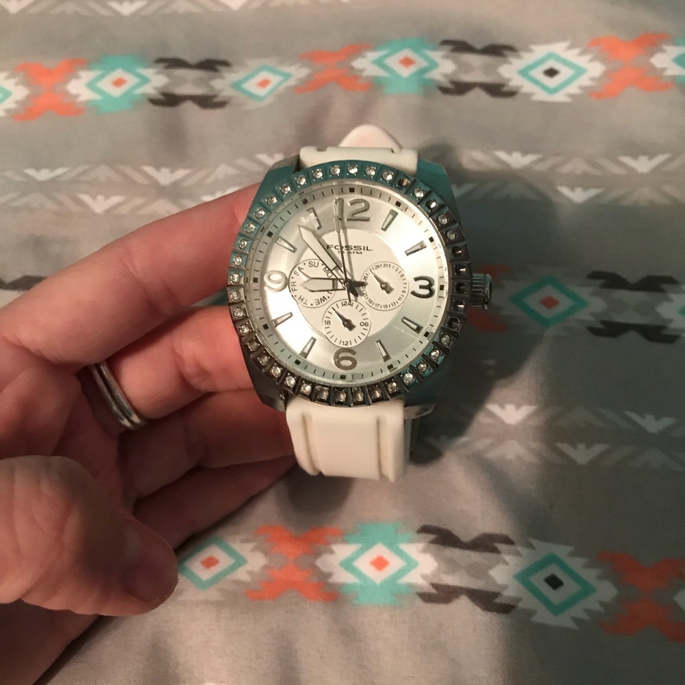 Rhinestone Fossil watch